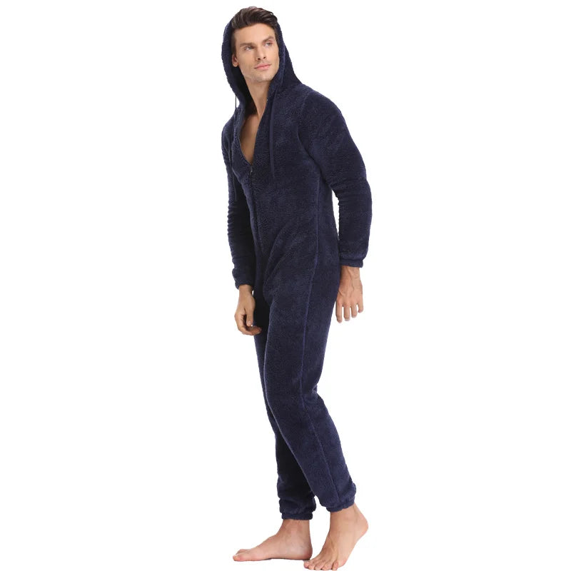 Combinaison Pyjama Homme en Teddy Fleece - Une Pièce