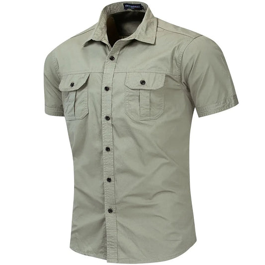 Chemise Militaire Homme Fredd Marshall - Coton, Casual