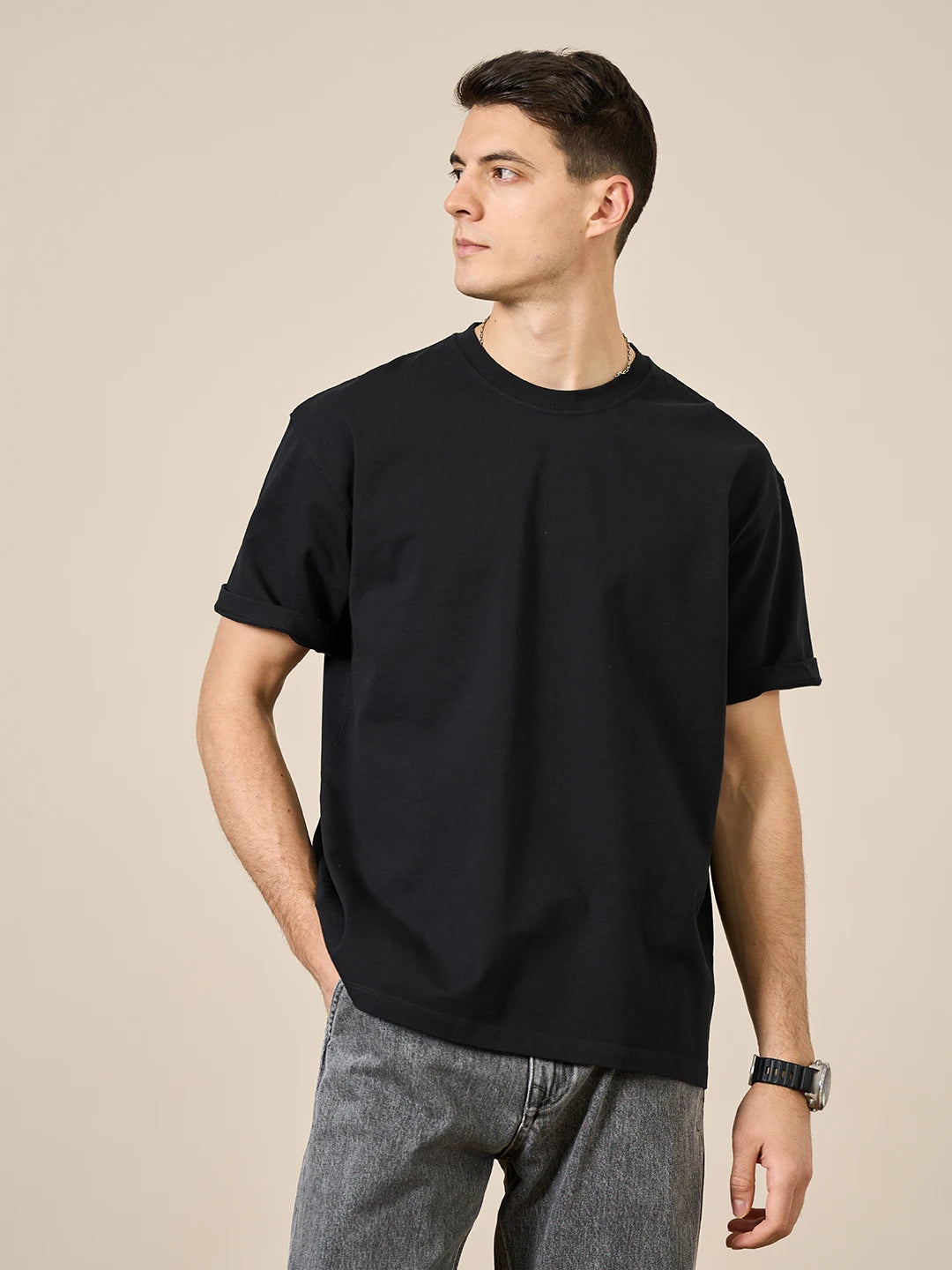 T-shirt SIMWOOD 100% coton pour hommes - Coupe ample et haute qualité